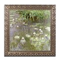 Trademark Global Monet Waterlilies at Midday 16 x 16 Ornate Framed Art (BL0820-G1616F)