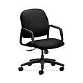 HON HON4001NT10T Solutions Seating High-Back Office/Computer Chair, Fixed Arms, Black Fabric