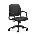 HON HON4001SX23T Solutions Seating Fabric-Upholster High-Back Office/PC Chair, Fixed Arms, Carbon