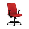 HON HONIT105CU66 Ignition Fabric-Upholstered Low-Back Office/Computer Chair, Adjustable Arms, Tomato