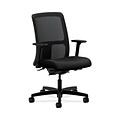 HON HONIT201UR10 Ignition Mesh Low-Back Office/Computer Chair, Adjustable Arms, Black Fabric