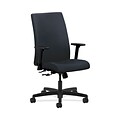 HON HONIW102WP37 Ignition Fabric-Upholstered Mid-Back Office/Computer Chair, Adjustable Arms, Navy