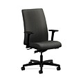 HON HONIW114AB12 Ignition Fabric-Upholstered Mid-Back Office/Computer Chair, Adjustable Arms, Gray