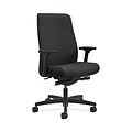 HON Endorse Collection HONLWU2AAB10 Fabric Mid-Back Office/Computer Chair, Adjustable Arms, Black