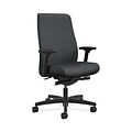 HON HONLWU2ANR10 Endorse Collection Mid-Back Office/Computer Chair, Adjustable Arms, Onyx Fabric