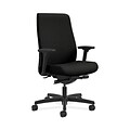 HON HONLWU2AWP40 Endorse Collection Mid-Back Office/Computer Chair, Adjustable Arms, Black Fabric