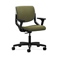 HON HONMT103CU82 Motivate Fabric-Upholster Back Office/PC Chair, Adj. Arms, Platinum Shell, Olivine