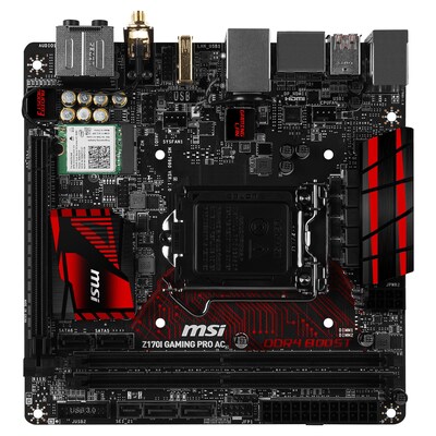msi ® DDR4 Desktop Motherboard; 32GB (Z170I GAMING PRO AC)