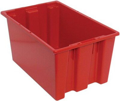 Quantum Storage Systems Stack and Nest Bin, Red, 3/CT (SNT240-R)