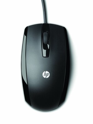 HP USB Wired Optical Mouse, Black