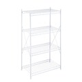 Honey-Can-Do 4-Tier Wire Shelving Unit, White (SHF-05270)