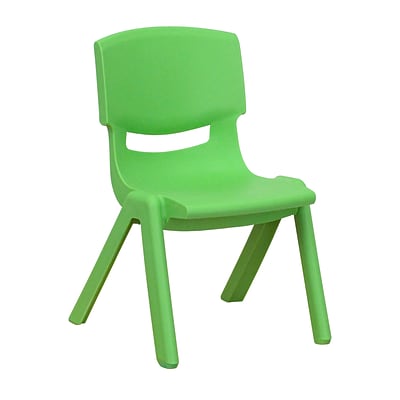 Flash Furniture Plastic School Chair, Green (1YUYCX003GREEN)
