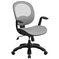 Flash Furniture Mid-Back Mesh Swivel Task Chair with Seat Slider and Ratchet Back, White (CSYAPIWH)