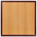 Flash Furniture 36 Square Resin Table Top, Two-Tone Cherry and Mahogany (TP2TONE3636)