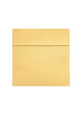 LUX Self Seal Square Envelope, 8 x 8, Gold Metallic, 50/Box (8565-07-50)