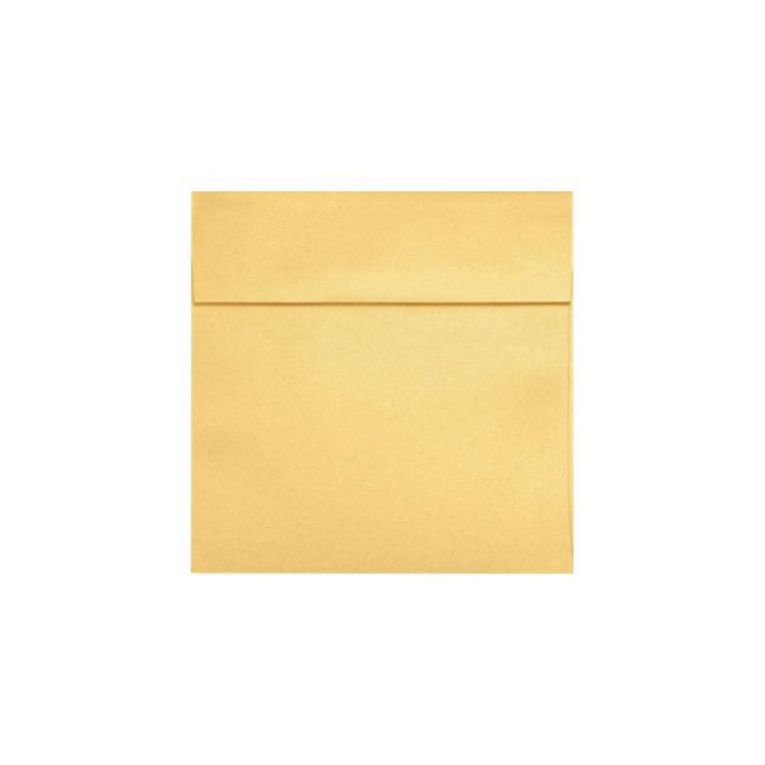 LUX Self Seal Square Envelope, 8 x 8, Gold Metallic, 50/Box (8565-07-50)