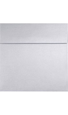 LUX® Square Envelopes with Peel and Press; 7 x 7, Silver Metallic, 1,000ct (8545-06-1M)
