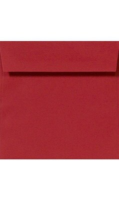 LUX® Square Envelopes with Peel and Press, 7 x 7, Ruby Red, 1,000 Envelopes (LUX-8545-18-1M)