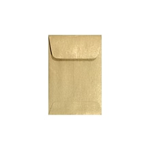 LUX #1 Coin Envelopes (2 1/4 x 3 1/2) 250/Box, Blonde Metallic (1COBLON-250)