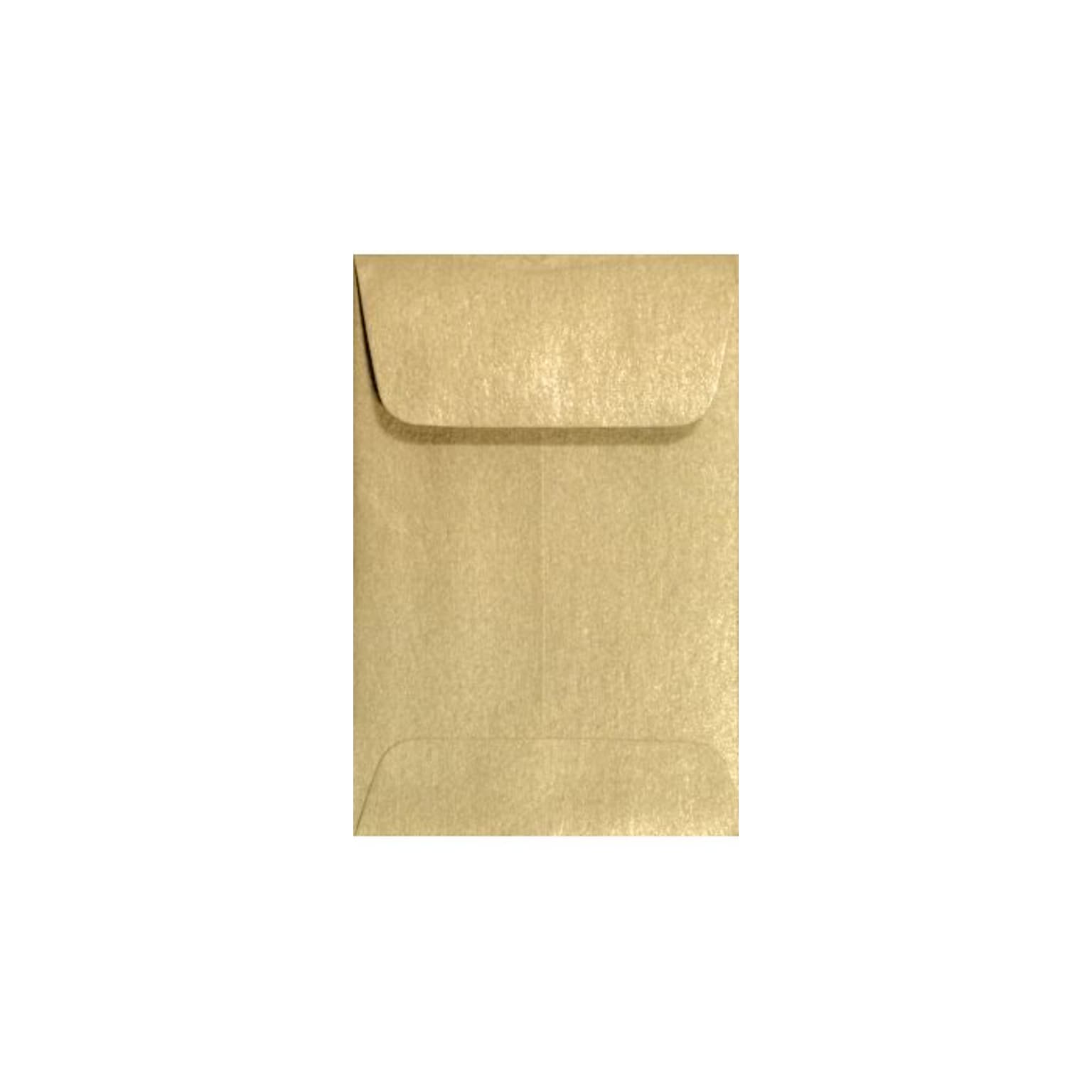 LUX #1 Coin Envelopes (2 1/4 x 3 1/2) 250/Box, Blonde Metallic (1COBLON-250)