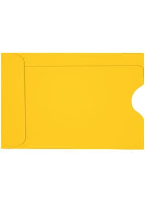 LUX Credit Card Sleeve 2 3/8 x 3 1/2, 50/Box, Sunflower (LUX-1801-12-50)