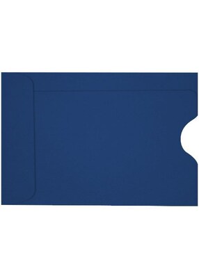 LUX Credit Card Sleeve 2 3/8 x 3 1/2, 50/Box, Navy (LUX-1801-103-50)