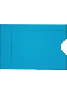 LUX Credit Card Sleeve 2 3/8 x 3 1/2, 50/Box, Pool (LUX-1801-102-50)