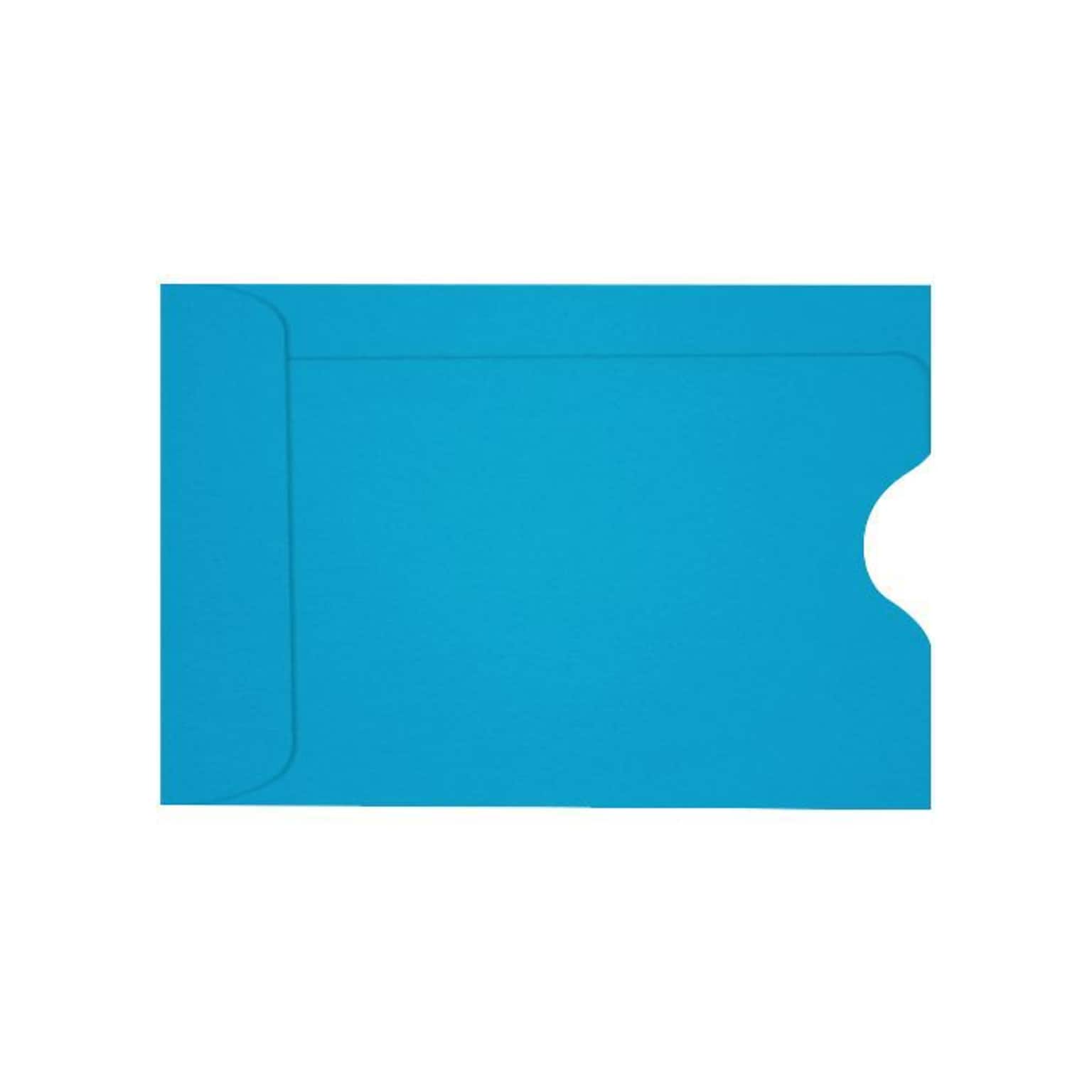 LUX Credit Card Sleeve 2 3/8 x 3 1/2, Pool Blue, 250/PK (1801-102-250)