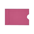 LUX Credit Card Sleeve, 2 3/8 x 3 1/2, Magenta Pink, 50/Box (LUX-1801-10-50)
