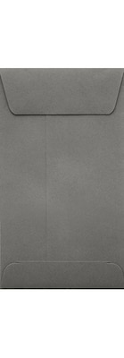 LUX® #5 1/2 Coin Envelopes with Peel and Stick; 3 1/8H x 5 1/2W, Smoke Gray, 250Pk (512CO-22-250)