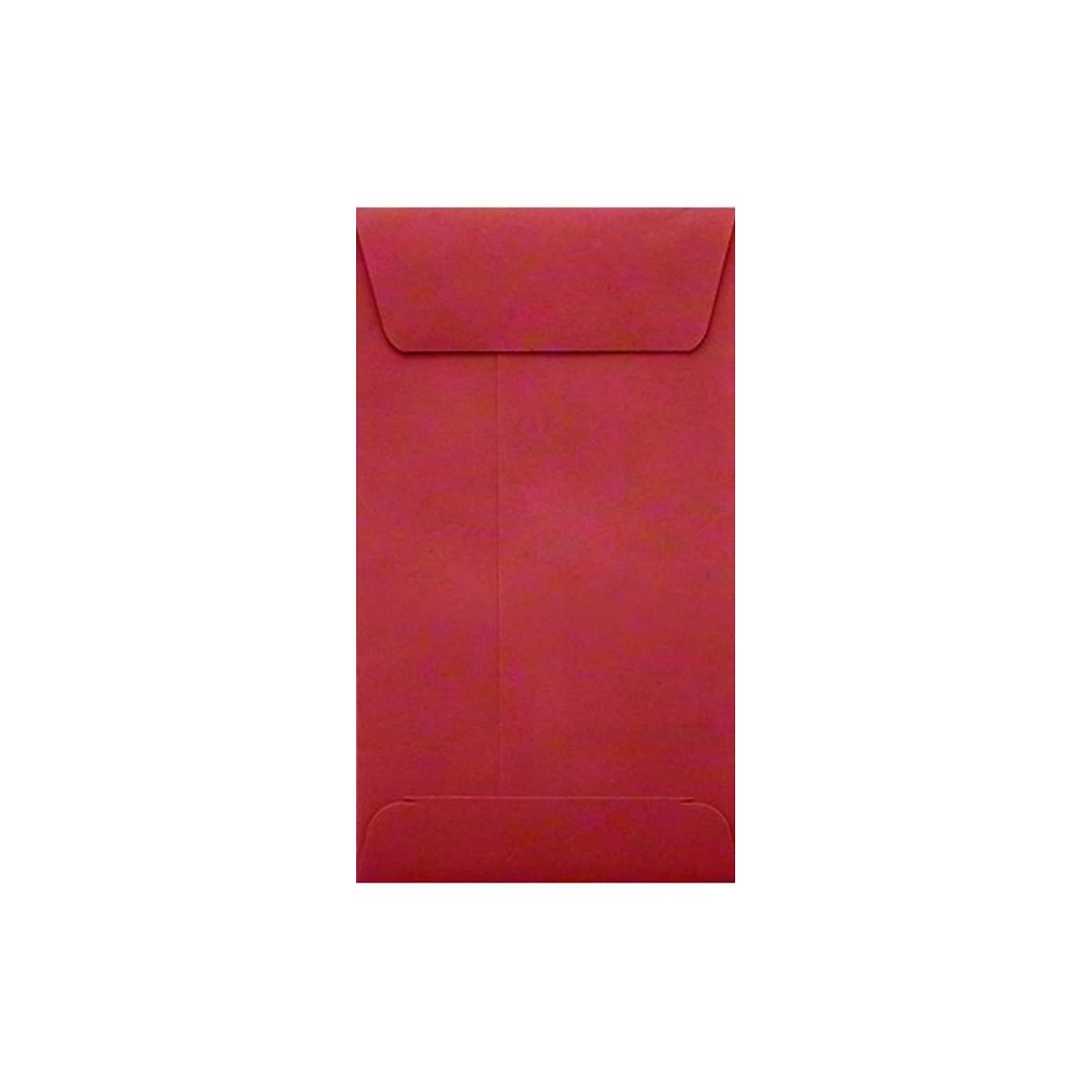 LUX #5 1/2 Coin Envelopes (3 1/8 x 5 1/2) 50/Box, Ruby Red (LUX-512CO-18-50)