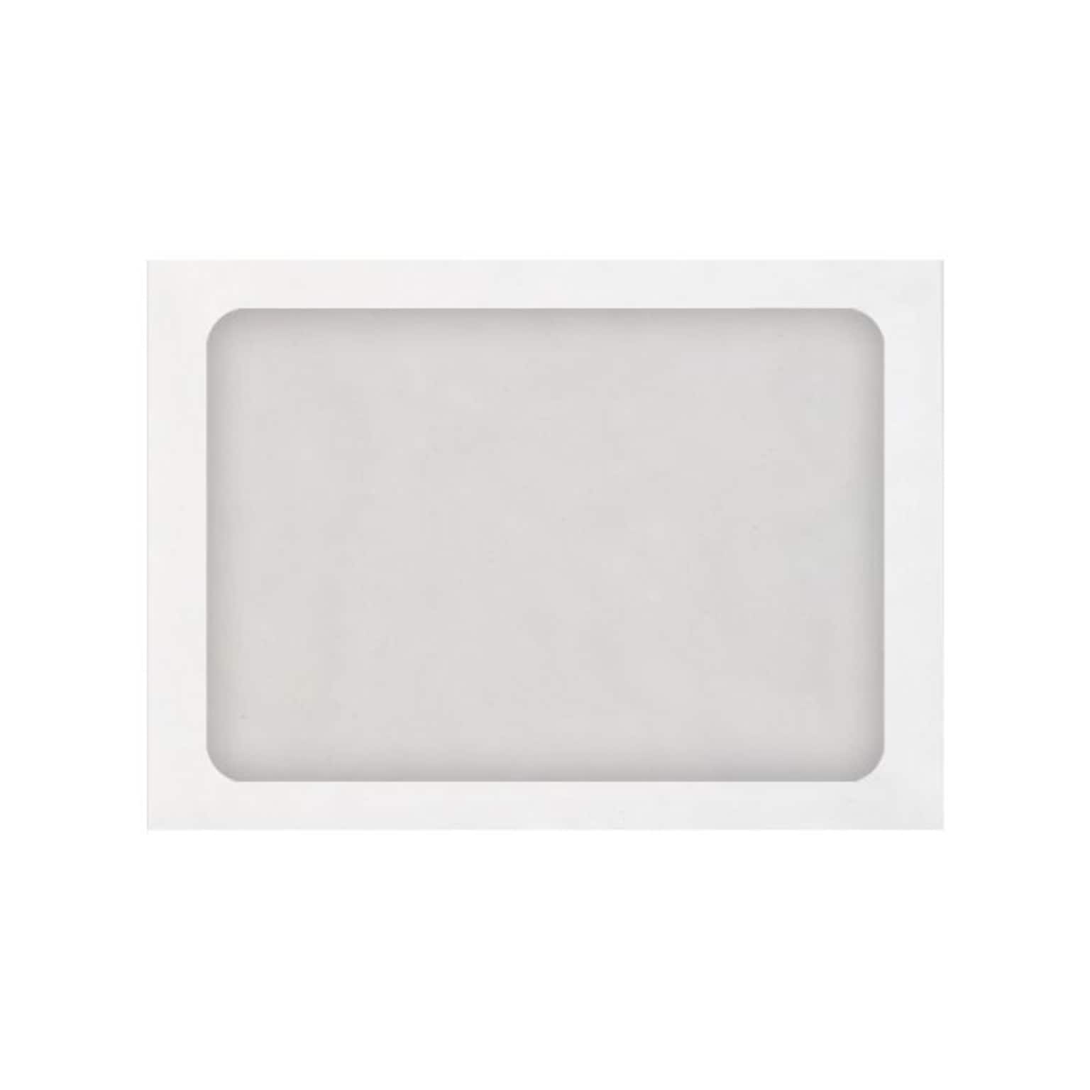 LUX Self Seal A7 Window Envelope, 5 1/4 x 7 1/4, White, 50/Box (A7FFW-28W-50)
