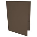 LUX® 9 x 12 Presentation, Pocket Folders, Chocolate Brown, 500/PK (LUX-PF-17-500)