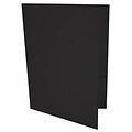 LUX 9 x 12 Presentation Folders, Standard Two Pocket, Black Linen, 50/Pack (PF-BLI-50)