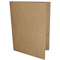 LUX 9 x 12 Presentation Folders, Standard Two Pocket, 18pt Grocery Bag Brown, 50/Pack (PF-GB-50)