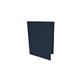 LUX 9 x 12 Presentation Folders, Standard Two Pocket, Dark Blue Linen, 50/Pack (PF-DBLI-50)
