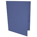 LUX 9 x 12 Presentation Folders, Standard Two Pocket, Boardwalk Blue, 50/Pack (LUX-PF-23-50)