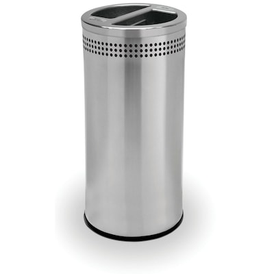 Commercial Zone Products® Precision Series SS 20gal Recycling Container, Stainless Steel (745829)