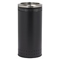 Commercial Zone Products® Precision Series® Imprinted 360 Metal 25-Gallon Waste Receptacle, Black with Open Top (781801)