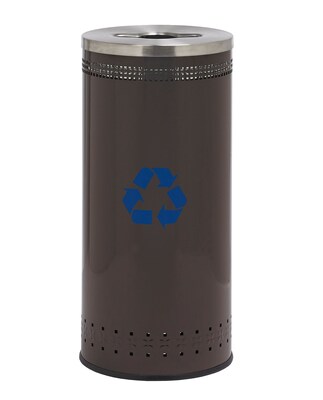 Commercial Zone Products® Precision Series® Imprinted 360 Medium 25gal Capacity Metal Recycling Container (78183899)