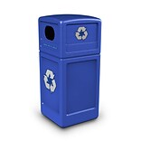 Commercial Zone Products Green Zone Series Recycled Polyethylene Recycle42 Recycling Container, 42 G