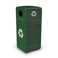 Commercial Zone Products® Green Zone Series Recycle42 Recycling Container, Forest Green (74615399)