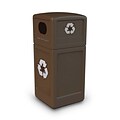 Commercial Zone Products® Green Zone Series Recycle42 Recycling Container, Brown (74613799)