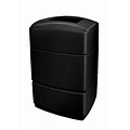 Commercial Zone Products PolyTec Series Rectangular Waste Container, Black, 40 Gal. (733101)