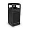 Commercial Zone Products® PolyTec Series 42gal Square Trash Can with Dome Lid, Black (73290199)