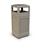 Commercial Zone Products® PolyTec Series 42gal Square Trash Can with Dome Lid, Beige (73290299)