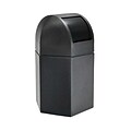 Commercial Zone Products® PolyTec Series 45-Gallon Hex Trash Can with Dome Lid, Black (73790199)