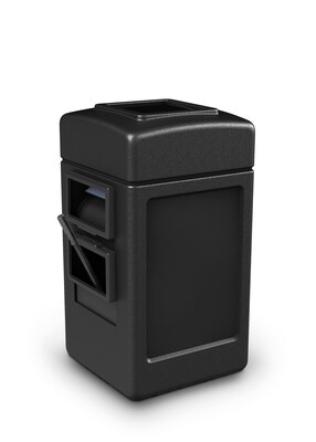 Commercial Zone Products® Islander Series Harbor 1 Waste Container and Windshield Service Center, Black (755101)