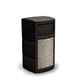 Commercial Zone Products® PolyTec Series Side Entry 30gal Waste Container, Black (739101)