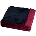 Lavish Home 61-80-FQ-RB Full/Queen Super Warm Flannel-Like Reversible Blanket; Red/Black